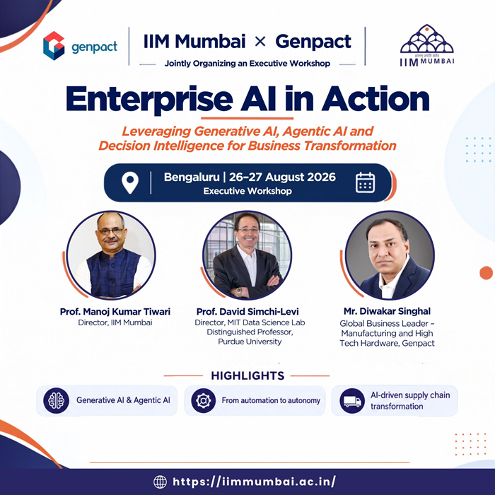 IIM Mumbai and Genpact jointly holding workshop